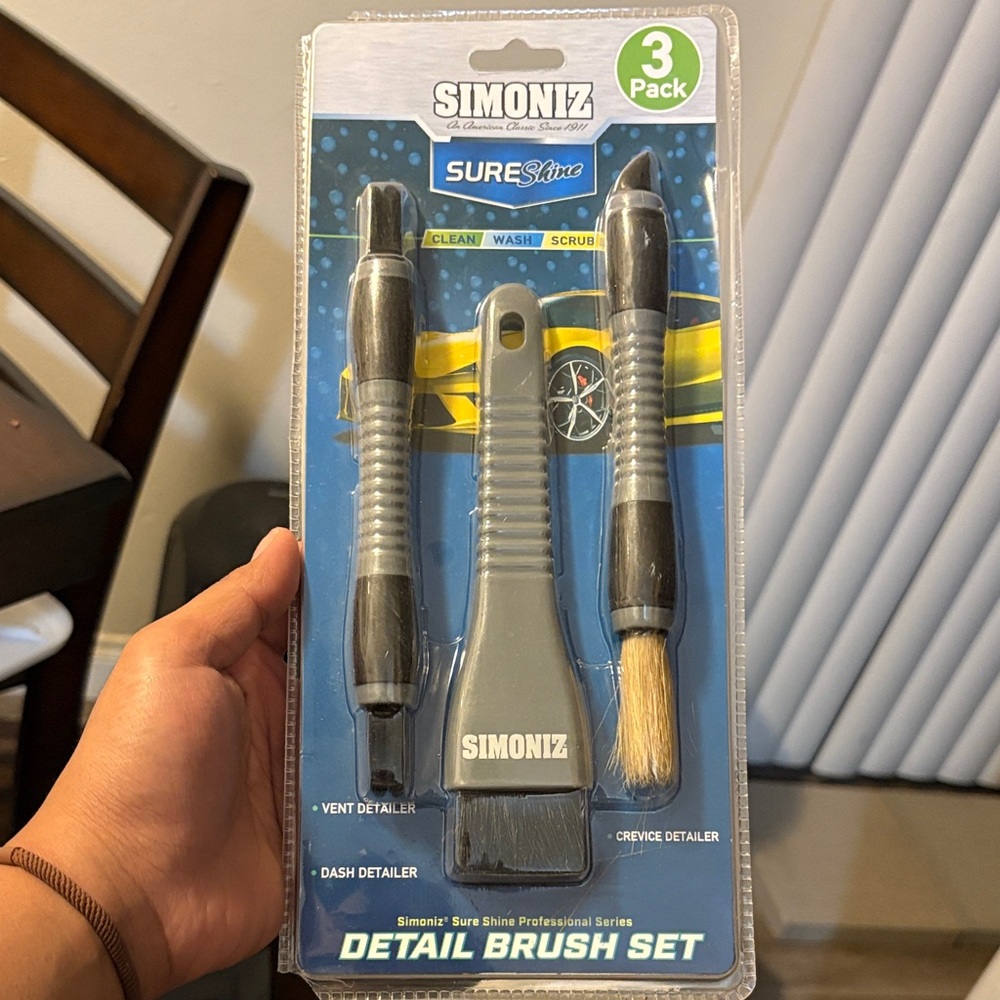 Simoniz Detail Brush Set - 3 Pack
